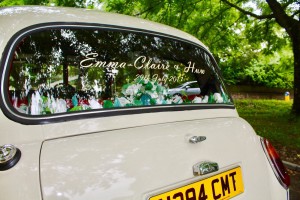 Personalised Sign on your Taxi rear window